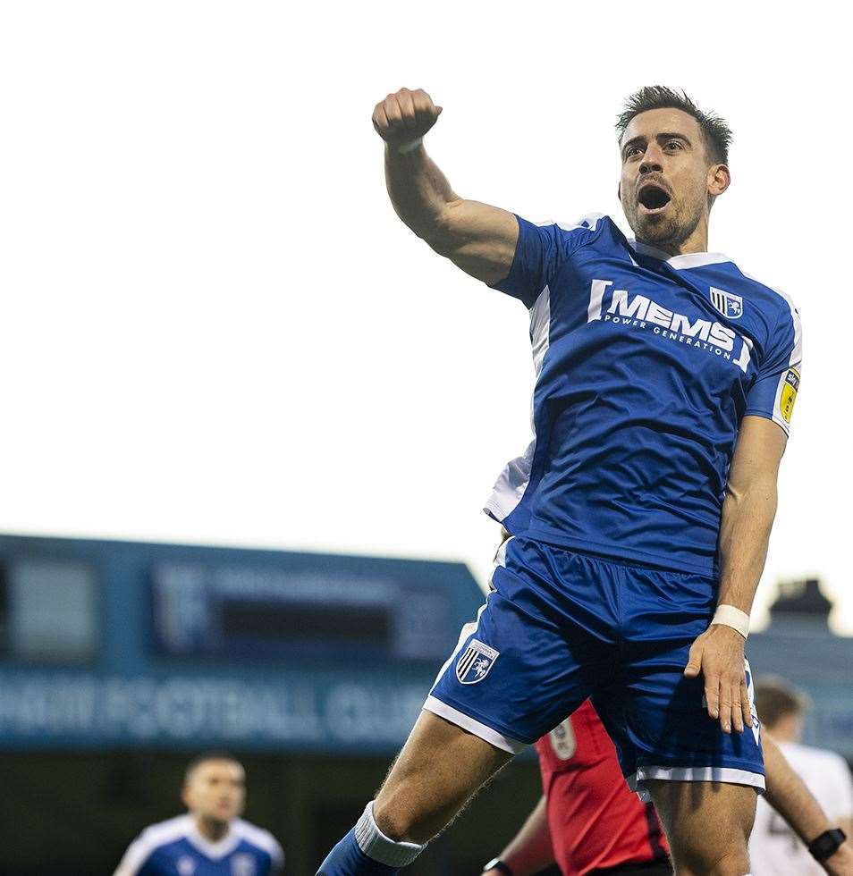 Olly Lee celebrates his equalising goal Picture: Ady Kerry (27053651)