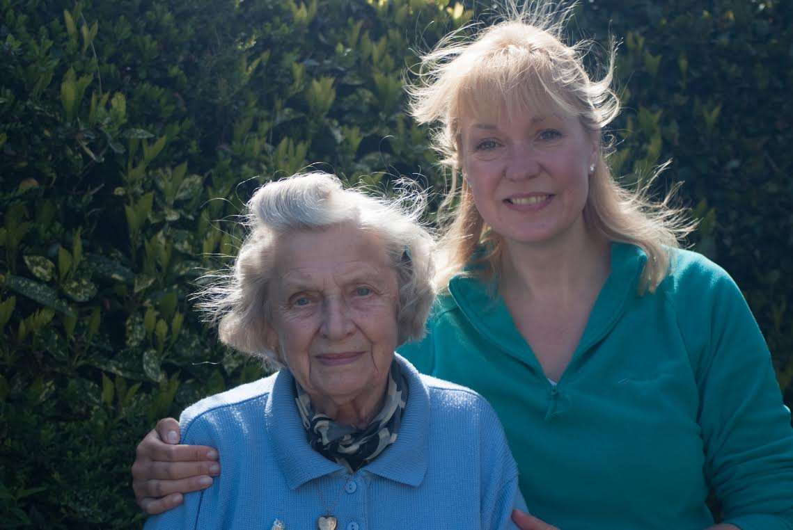 Mrs Hopper and her granddaughter Mitch.