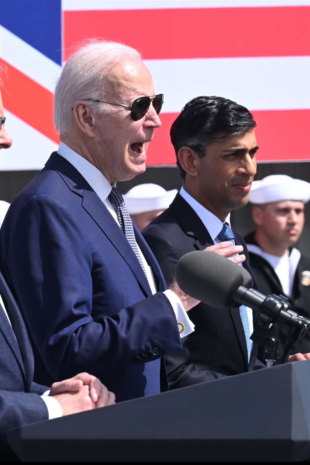 US President Joe Biden and Prime Minister Rishi Sunak in San Diego in March (Leon Neal/PA)