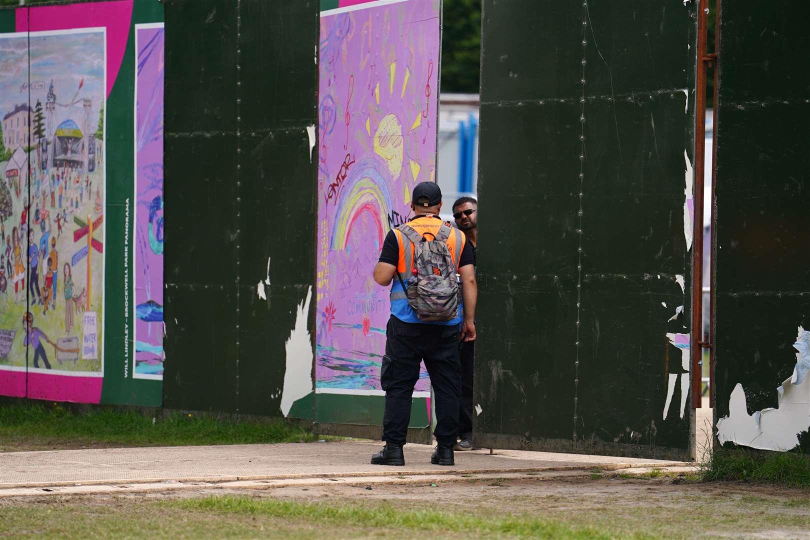 Security at a gate at the Lambeth Country Show (Jordan Pettitt/PA)