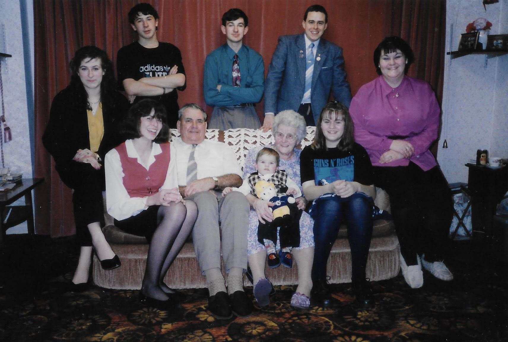 Phyllis and Ronald with their grandchildren in 1992