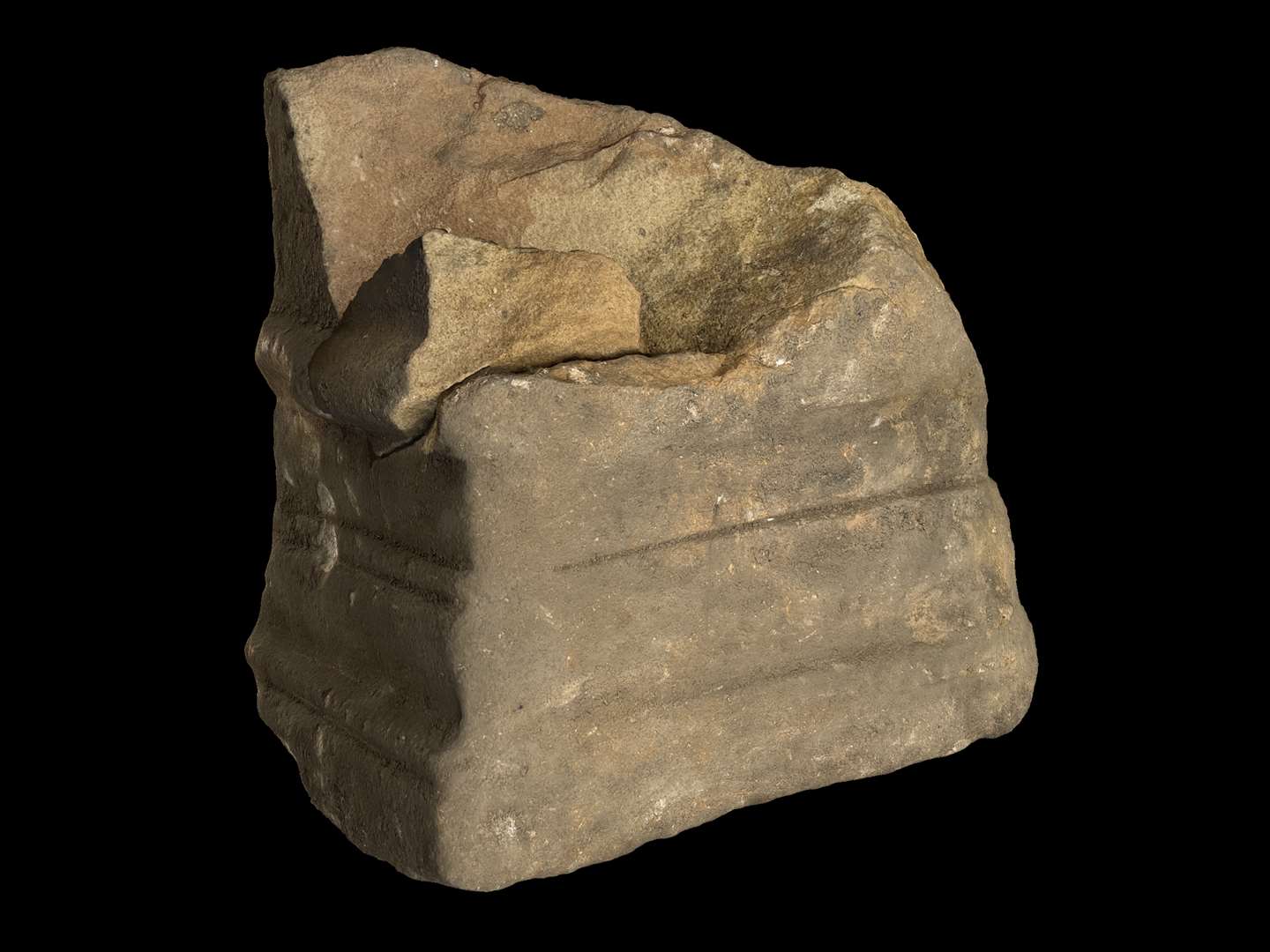 The altar stone was found nearly 10ft below ground (University of Leicester Archaeological Services/PA)