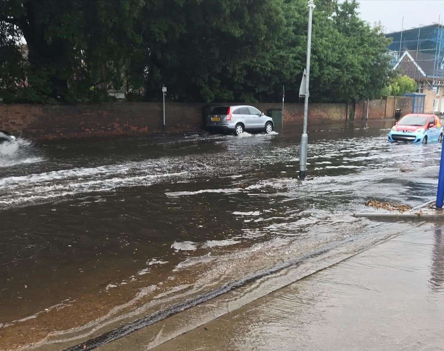 Flooding in New Romney. Photo: Michelle Marie Bacon