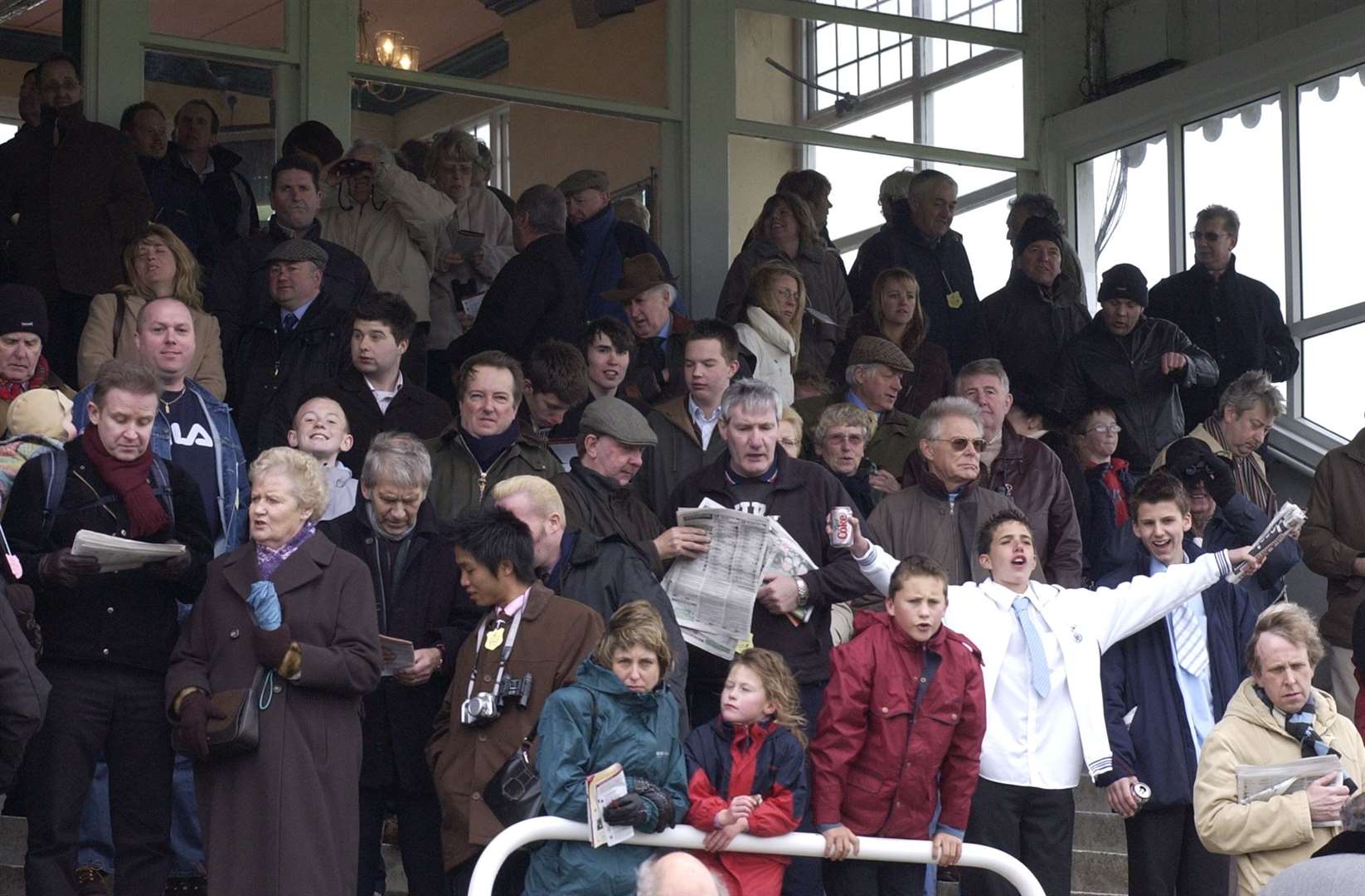 Racegoers spot the winner in April 2006