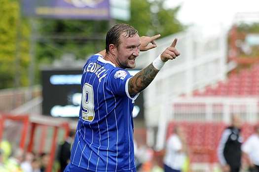 Gillingham striker Danny Kedwell