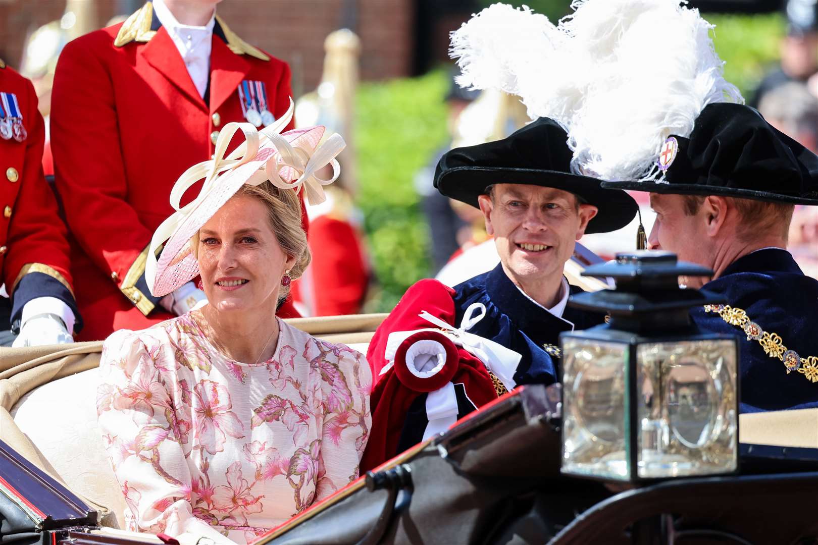 The couple at the Order of the Garter celebrations on Monday (Chris Jackson/PA)