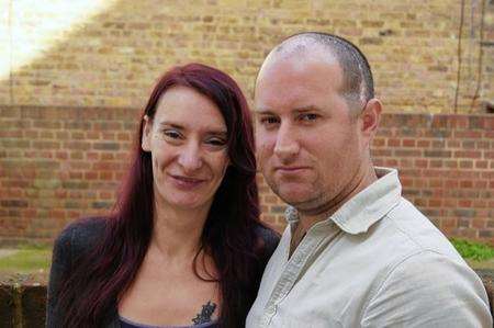 Luke Mitchell and fiancee Elaine Bartley. Luke was in a coma for three months after fracturing his skull.