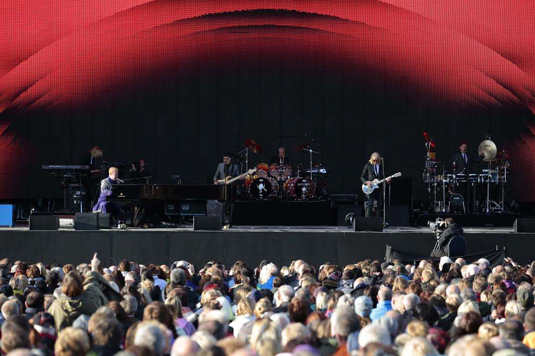 Elton and band mid-flow. Picture: Martin Apps