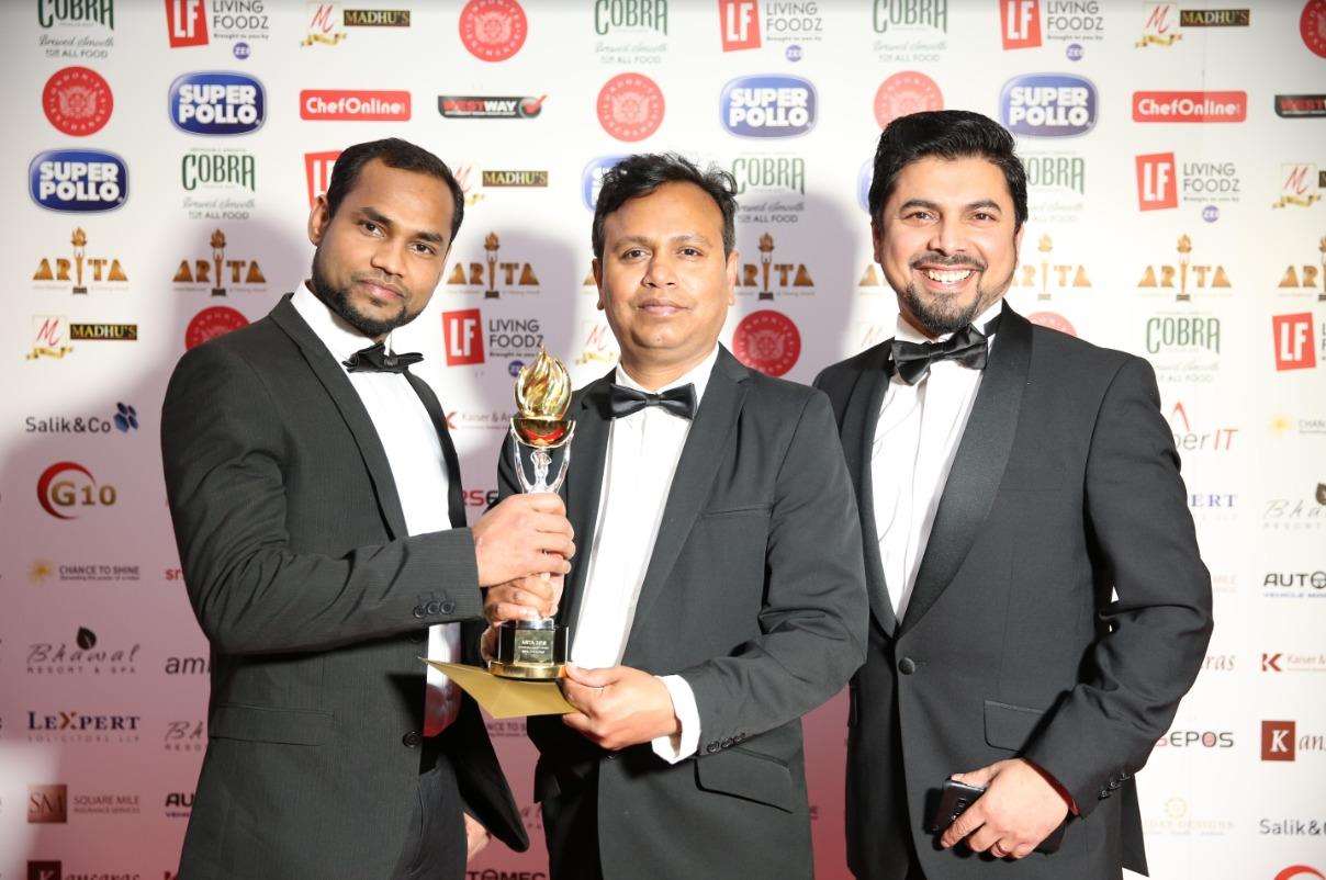 National Thai chef of the year Mintu Khan, assistant chef Wasim Uddin and business partner Jay Chowdhury.