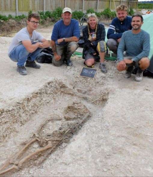 The KAP team at Deal. Picture: Peter Knowles, Kent Archaeological Projects.