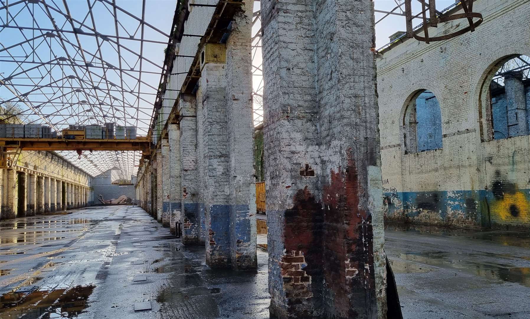 The former engine sheds are one of the UK's longest buildings