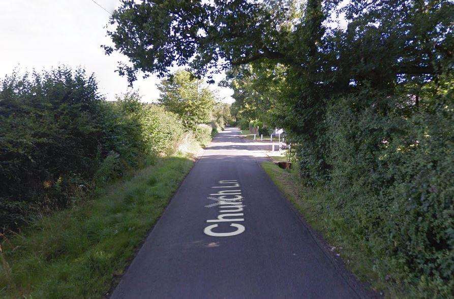 Church Lane, Shadoxhurst. Taken from Google Street View (3779839)