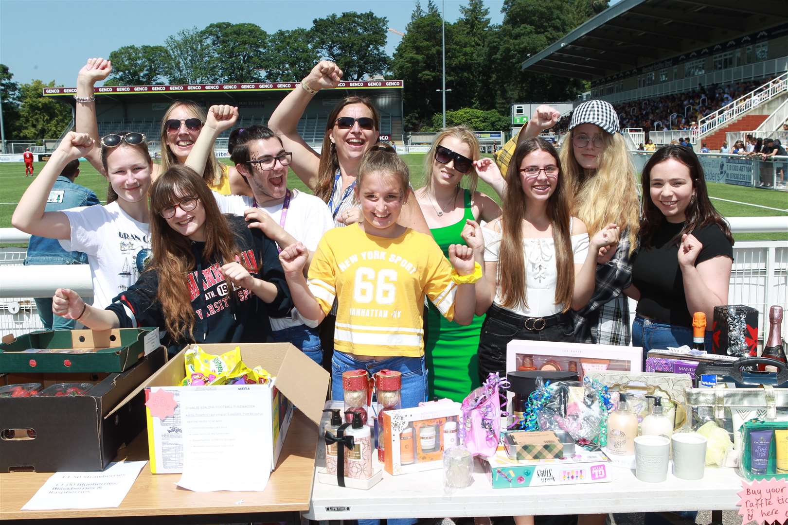 The school council ran a stall