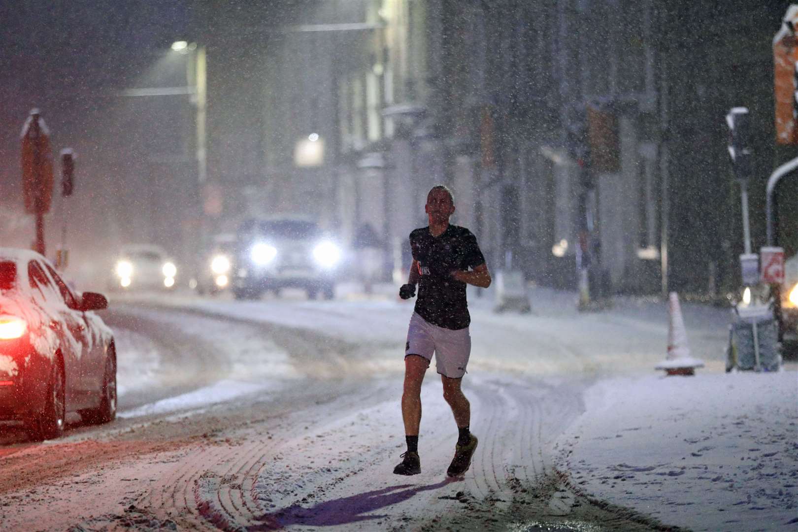 There was even a jogger out and about (Danny Lawson/PA)