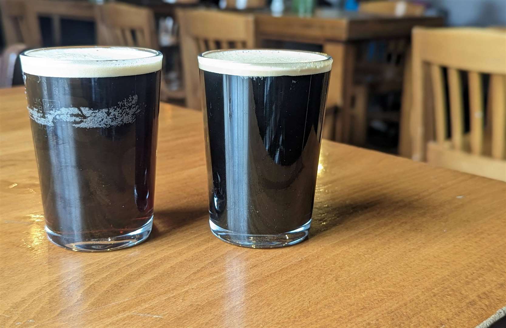 We sampled a couple of cracking dark beers during our visit to The Foundry