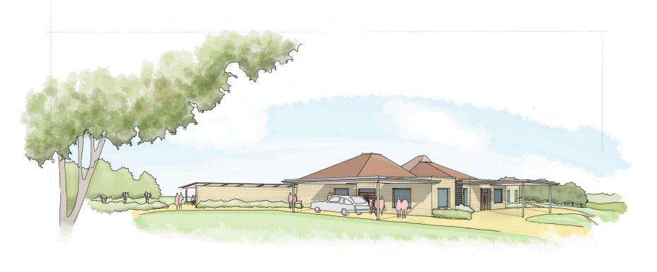 An artist's impression of the new crematorium