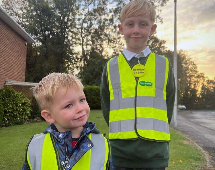 Alongside the keyrings children can wear other reflective clothing to help keep them safe. Picture: kmfm.