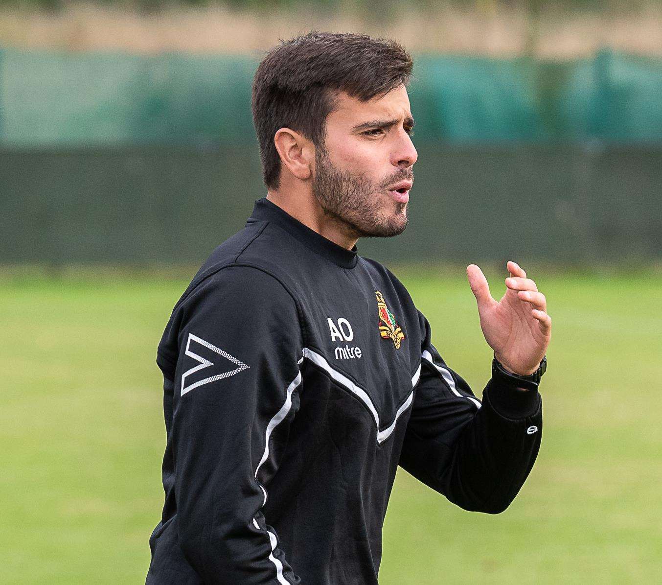 Sittingbourne manager Aslan Odev Picture: Tony Jones