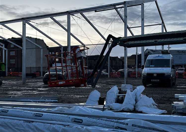 The new theatre in Hythe Street, Dartford is under way. Picture: Stock image