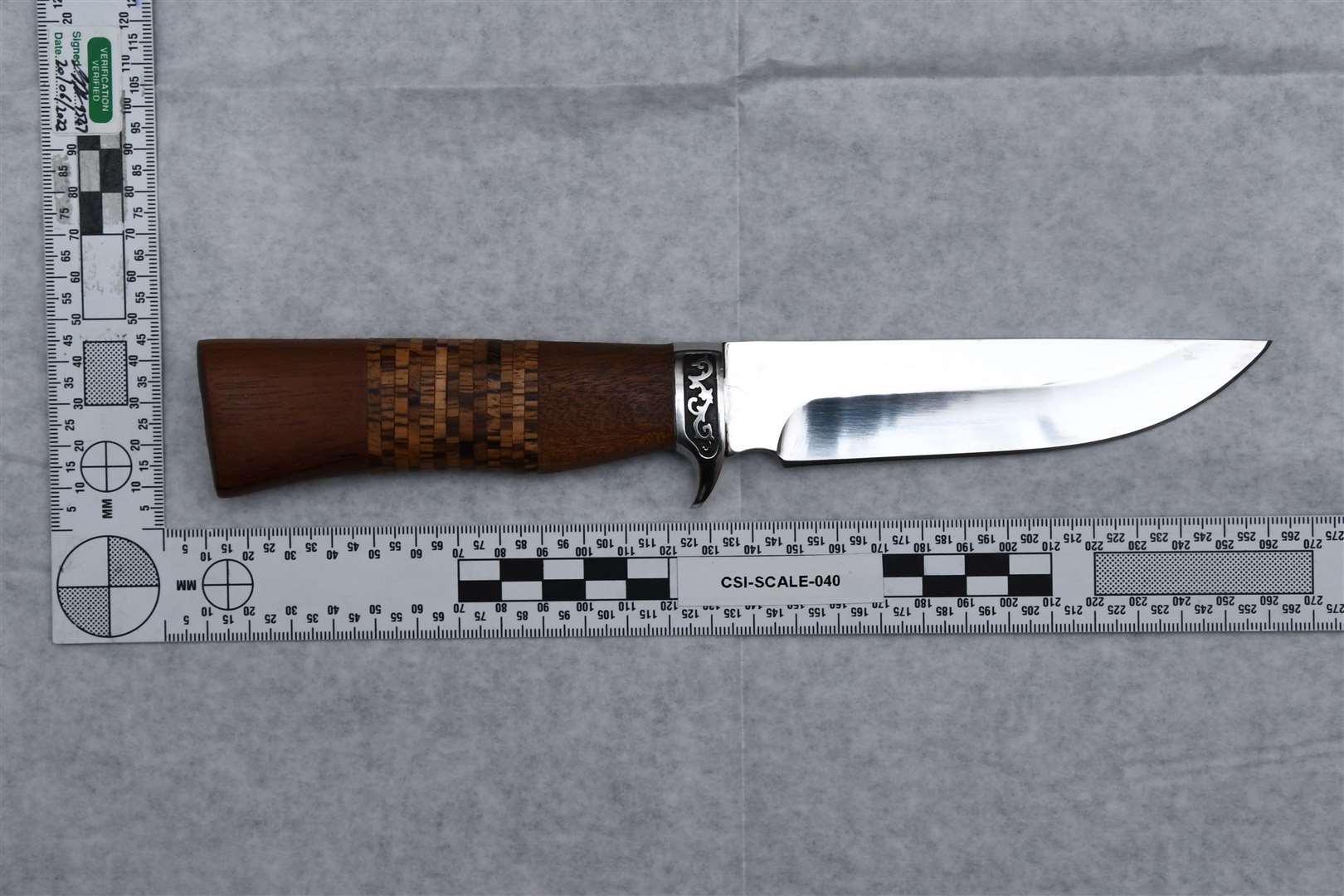 The hunting knife used in the murder of teenager Brianna Ghey (Cheshire Police/PA)