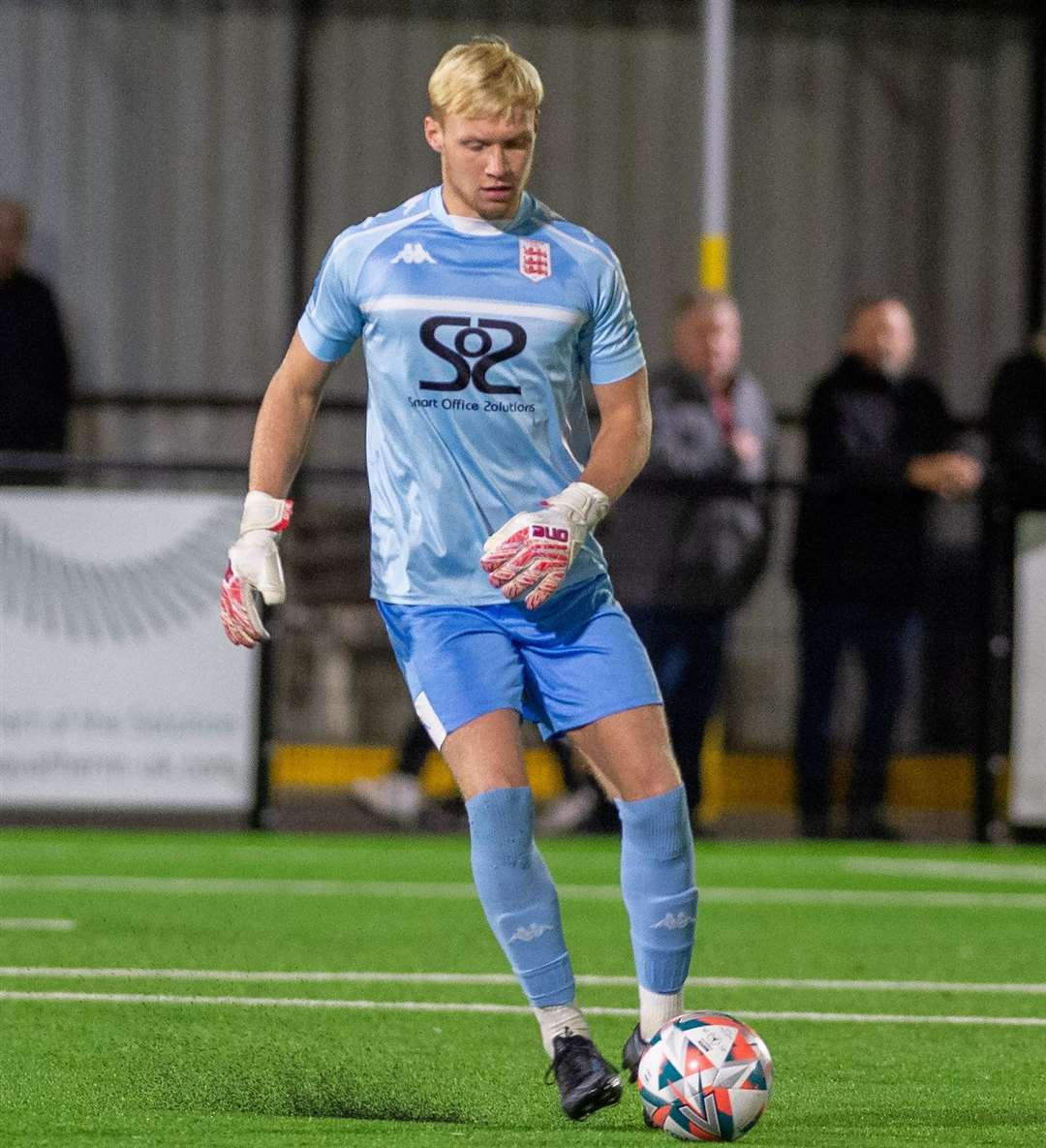 Taite Holtam - has joined Herne Bay on loan from Gillingham. Picture: Ian Scammell