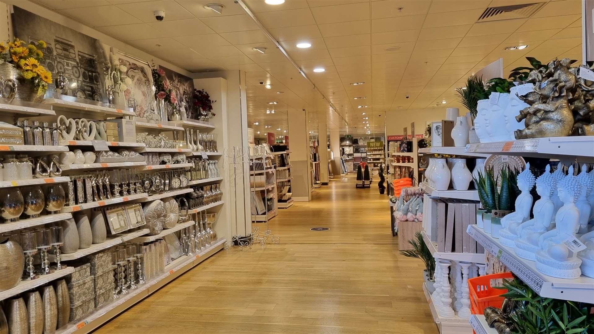 The home decor section