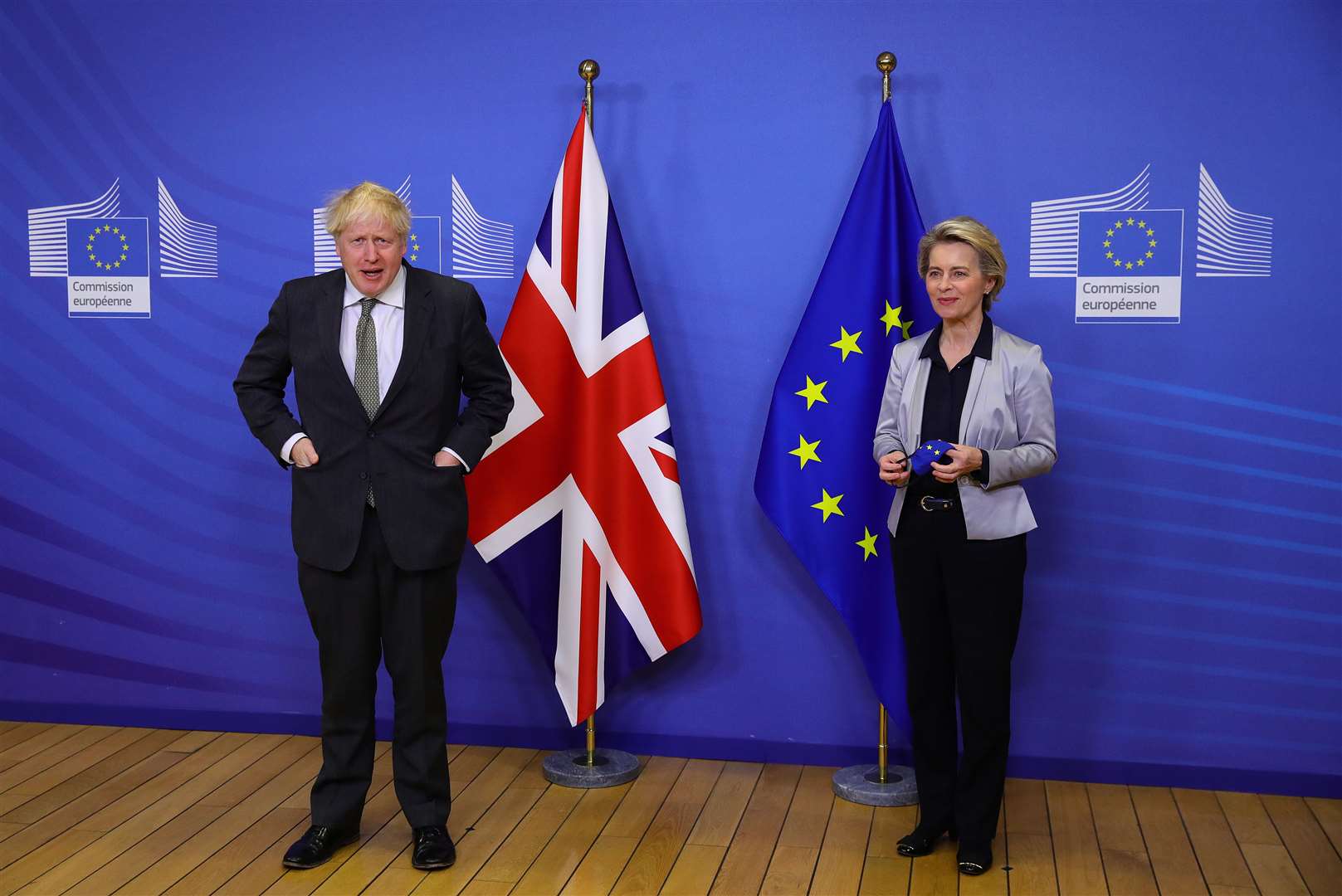 Boris Johnson and Ursula von der Leyen are in close contact (Aaron Chown/PA)