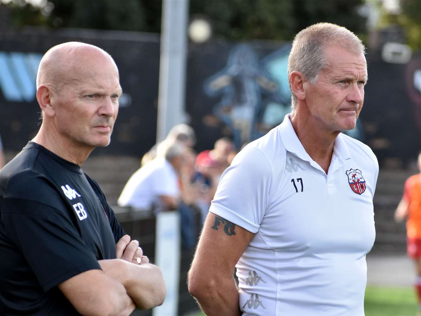 Sheppey manager Ernie Batten (left) and assistant Geoff Record are building a new team for the season ahead Picture: Randolph File