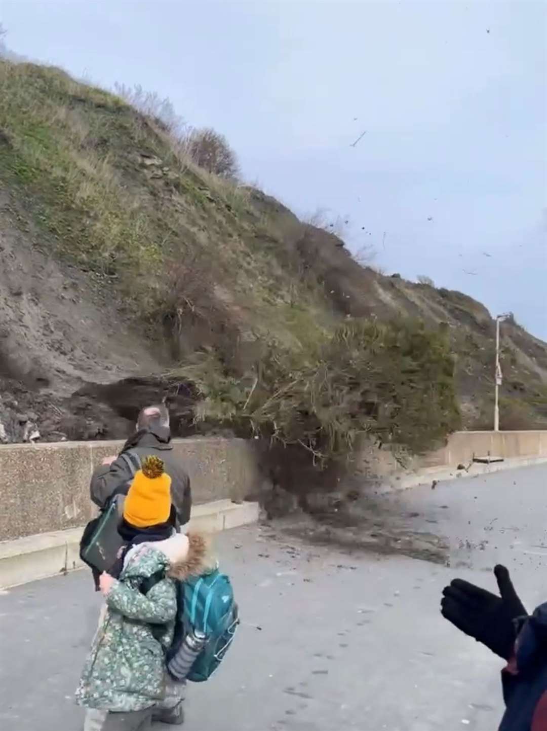 This is the third landslide in Folkestone in under a month. Picture: Jon Beard