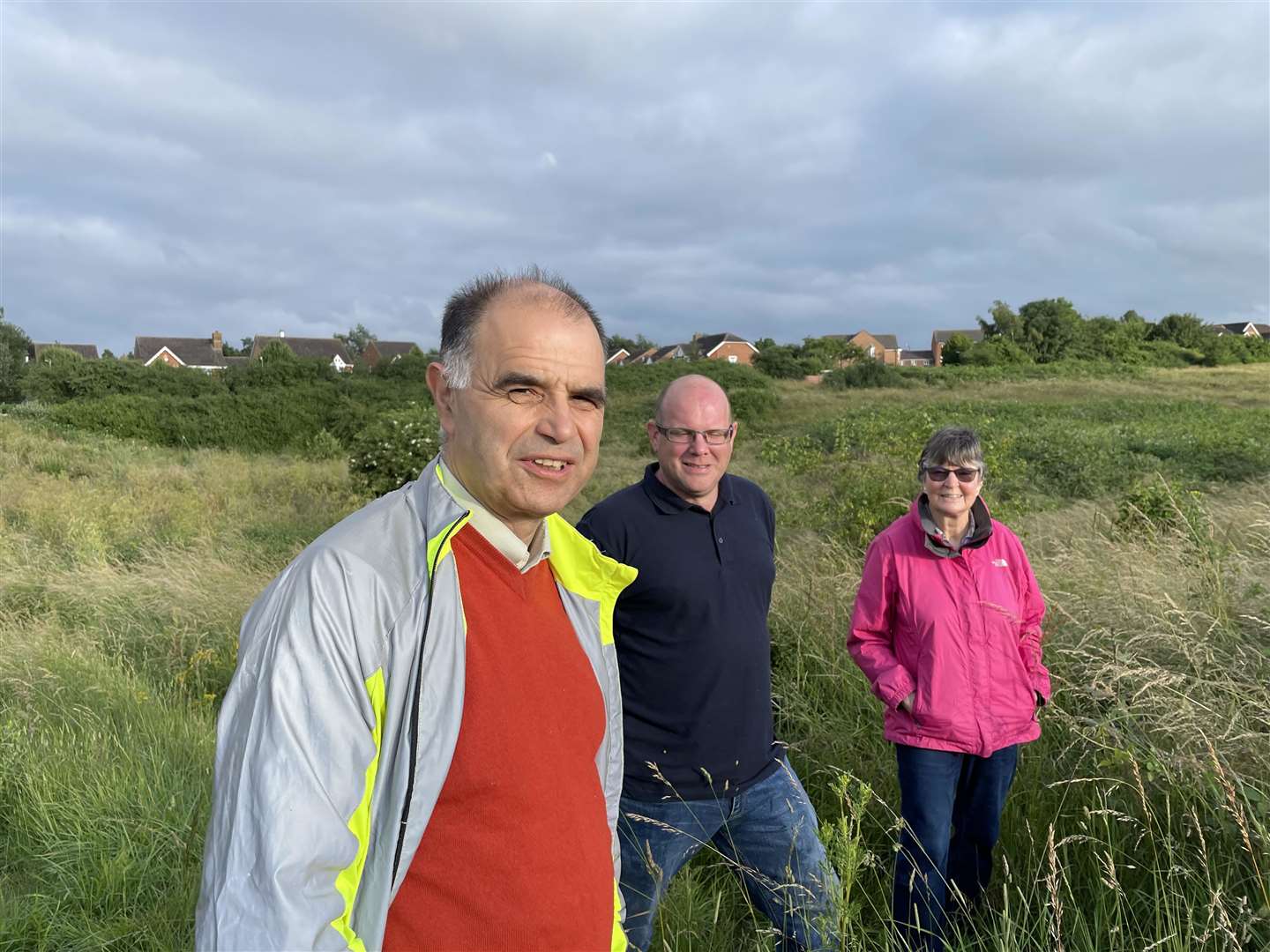 MERLin supporters at the 'village green' site