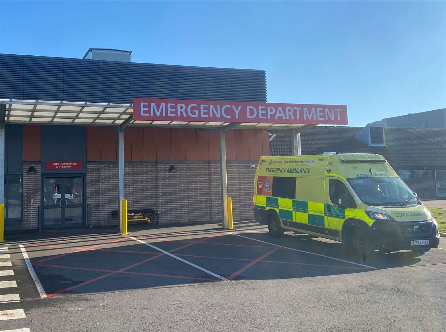 Almost 26,000 patients a month are attending emergency units in east Kent – more than half of them main A&E departments like this one at the William Harvey in Ashford