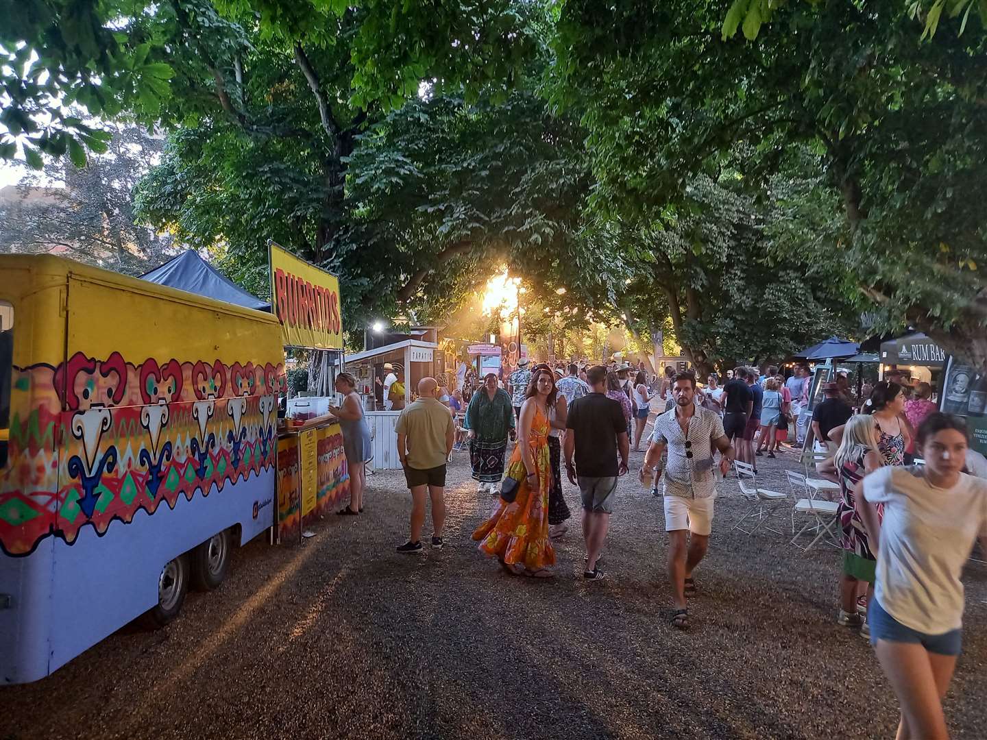 A host of food stalls were pitched up