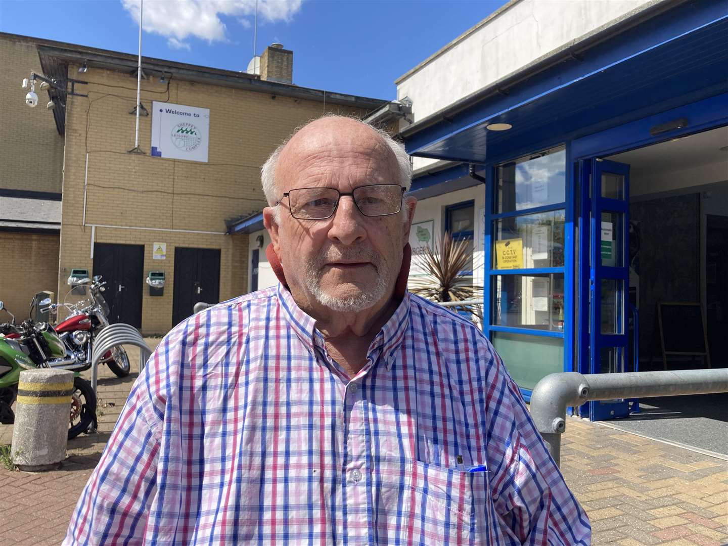 Swale Cllr Bill Tatton (Independents First, Sheppey East) outside the Sheppey Leisure Centre in Sheerness. Picture: John Nurden (59470388)