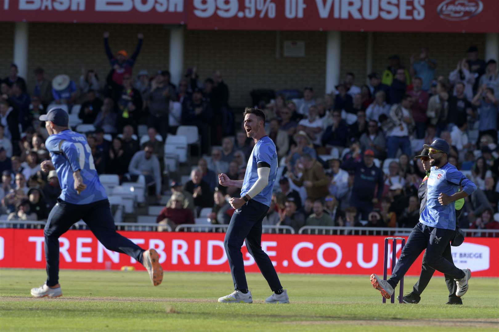 Nathan Gilchrist knows just how important it was to remove Steven Croft for 72. Picture: Barry Goodwin