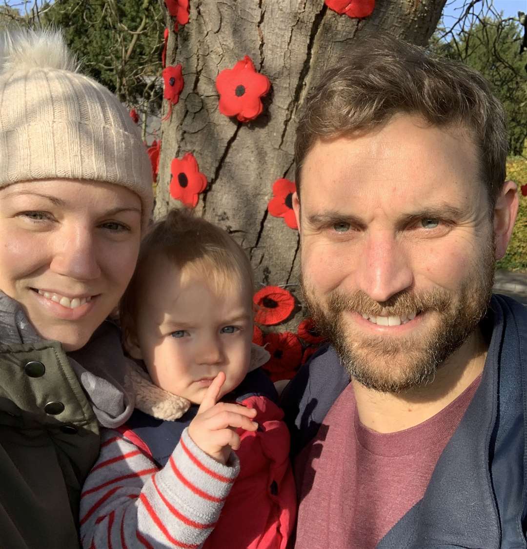 Lucy and Simon Cornelius with their son Leo