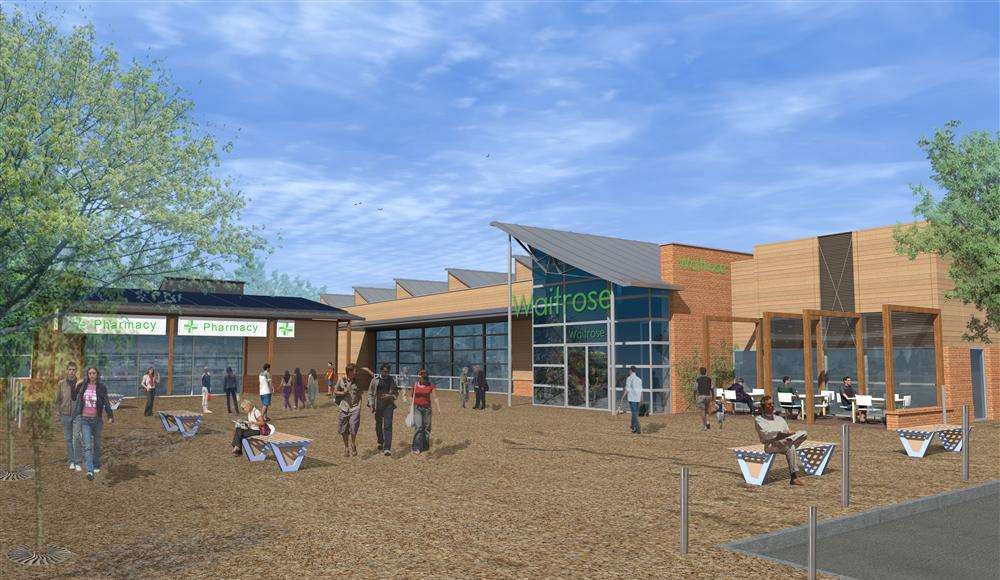 What the new Waitrose in Sandwich would look like