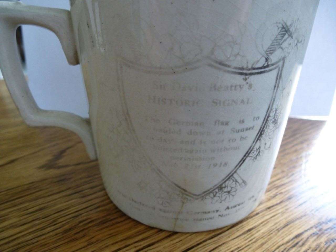 First World War Peace Mug from 1919 donated to Newington school children