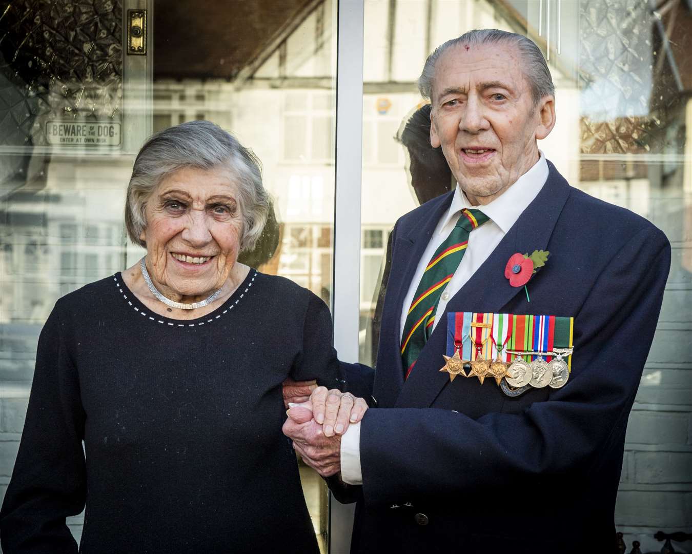 Ken Batt with his wife Joyce (Sgt Todd/Ministry of Defence/Crown Copyright/PA)