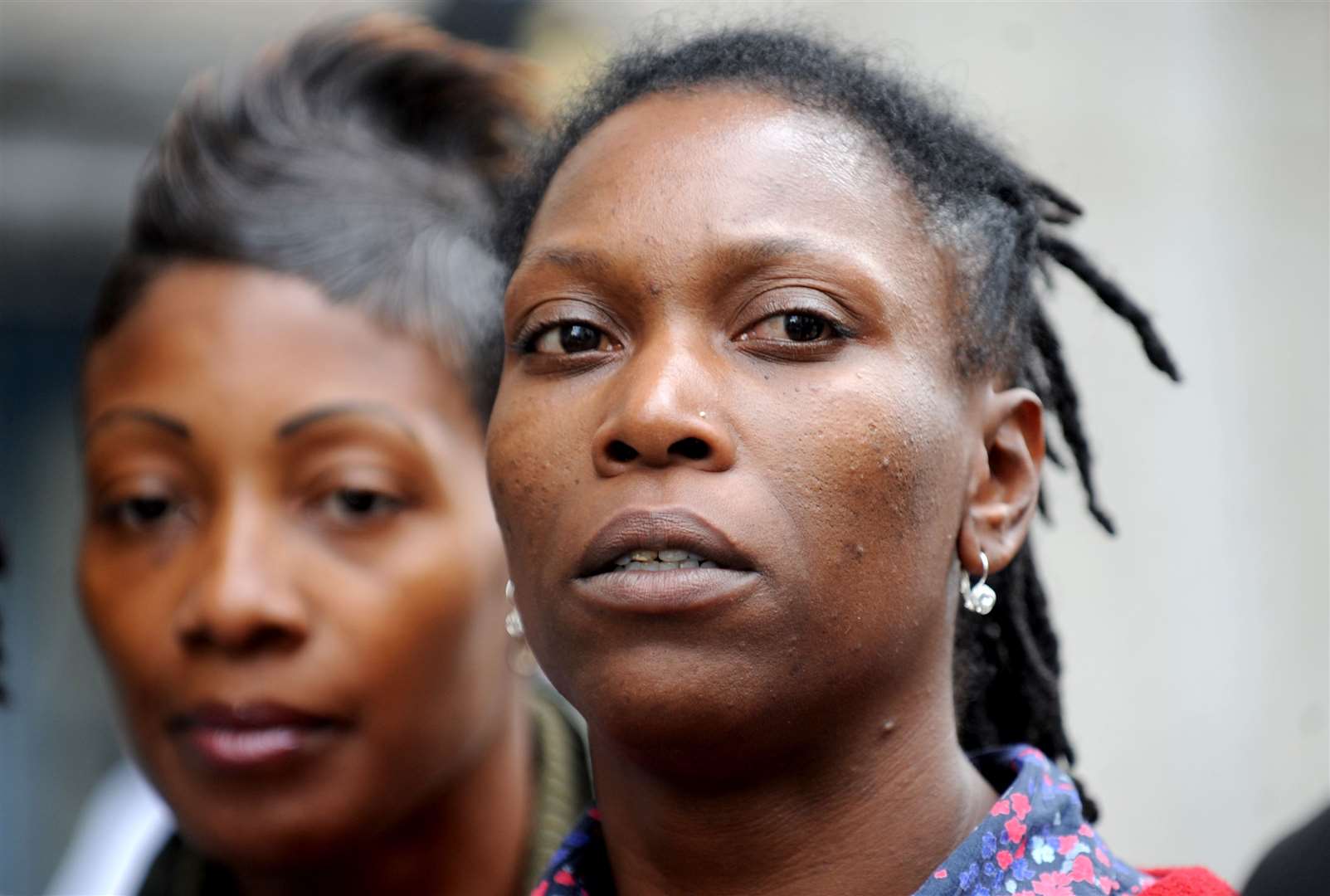 Shakilus’s mother Nicola Dyer, speaking to the media at the end of the Old Bailey trial of his killers (Anthony Devlin/PA)