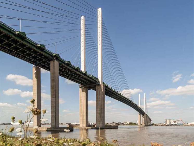 A man is in critical condition after an incident near the Dartford Crossing