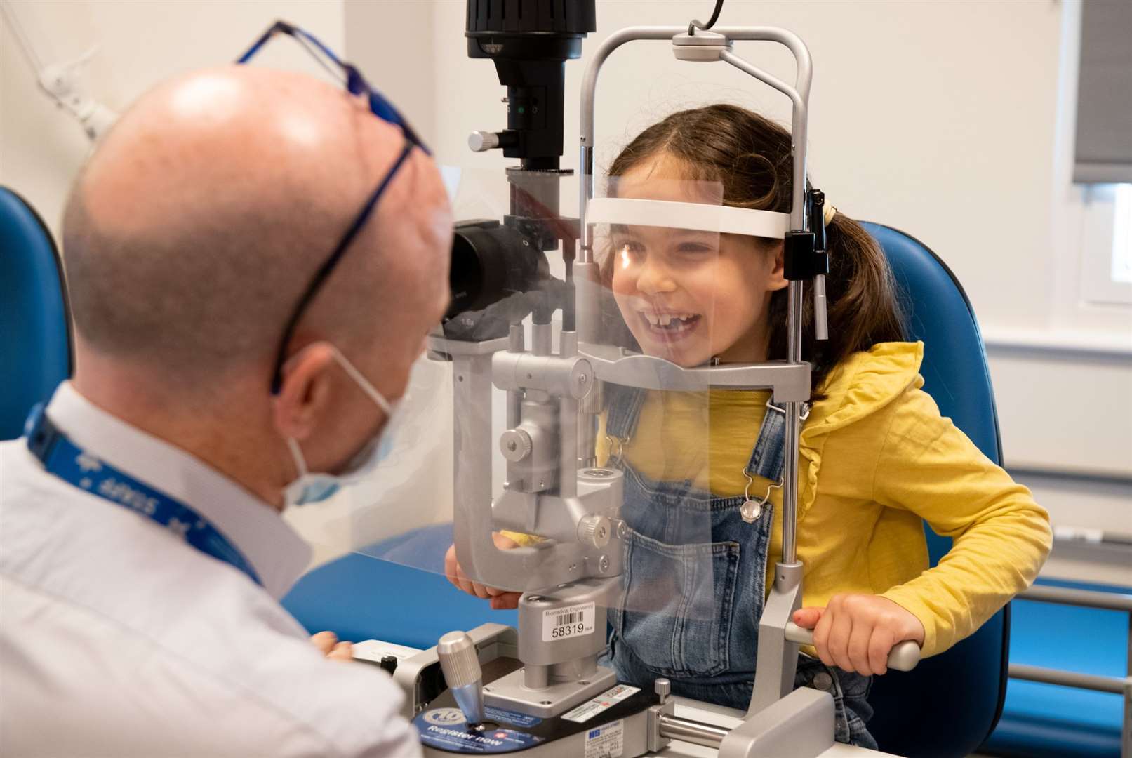 Gosh consultant Rob Henderson examines Beth (GOSH)