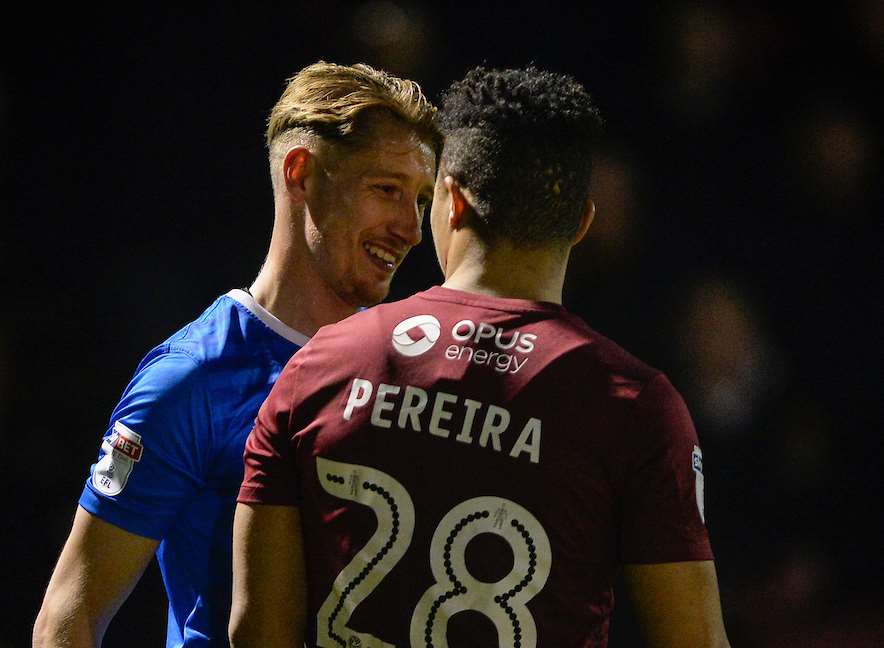 Lee Martin could get a recall to the starting XI this weekend after a return to full fitness. He had a positive impact off the bench at Northampton Picture: Ady Kerry