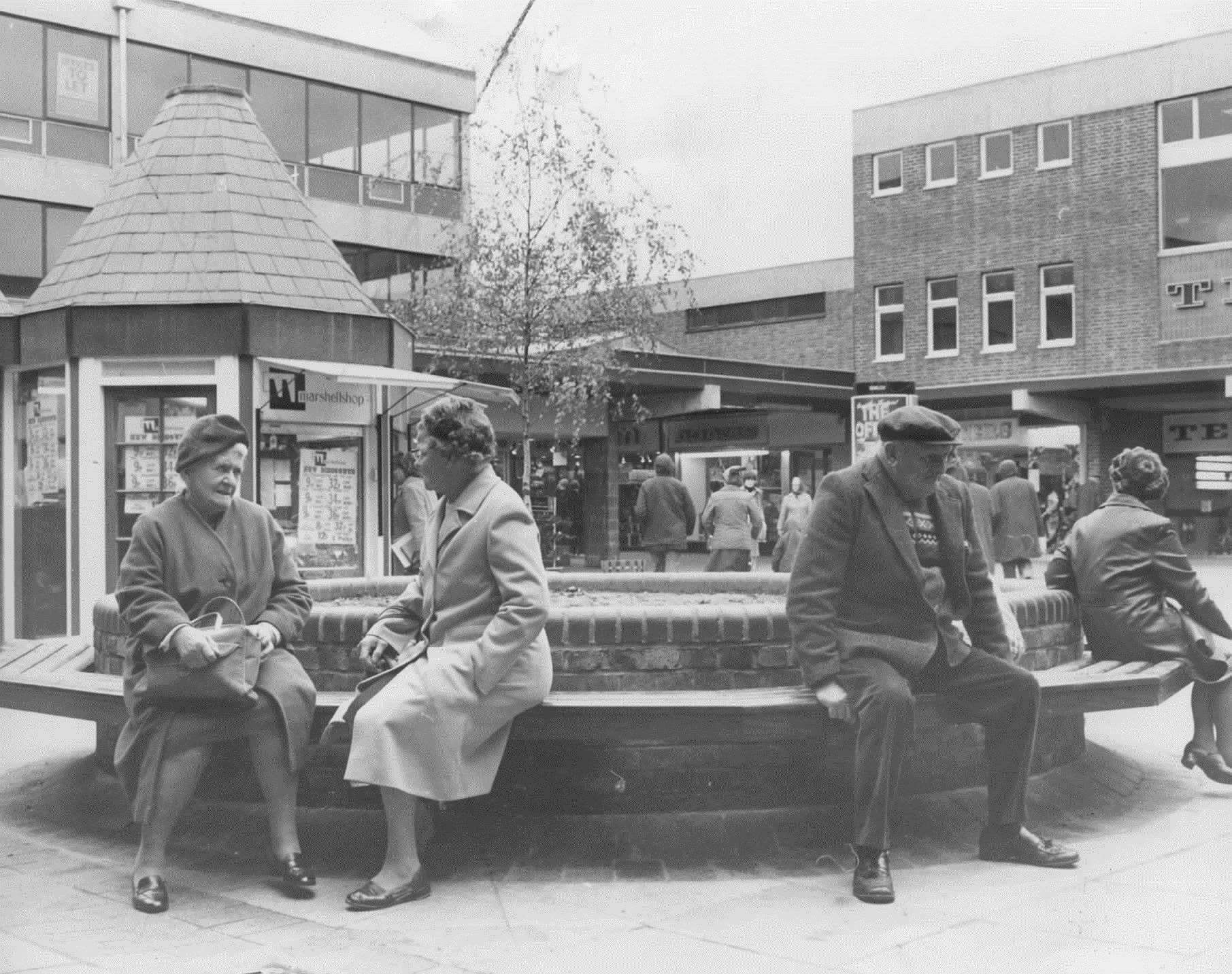 The Tufton Shopping Centre in Ashford in November 1977