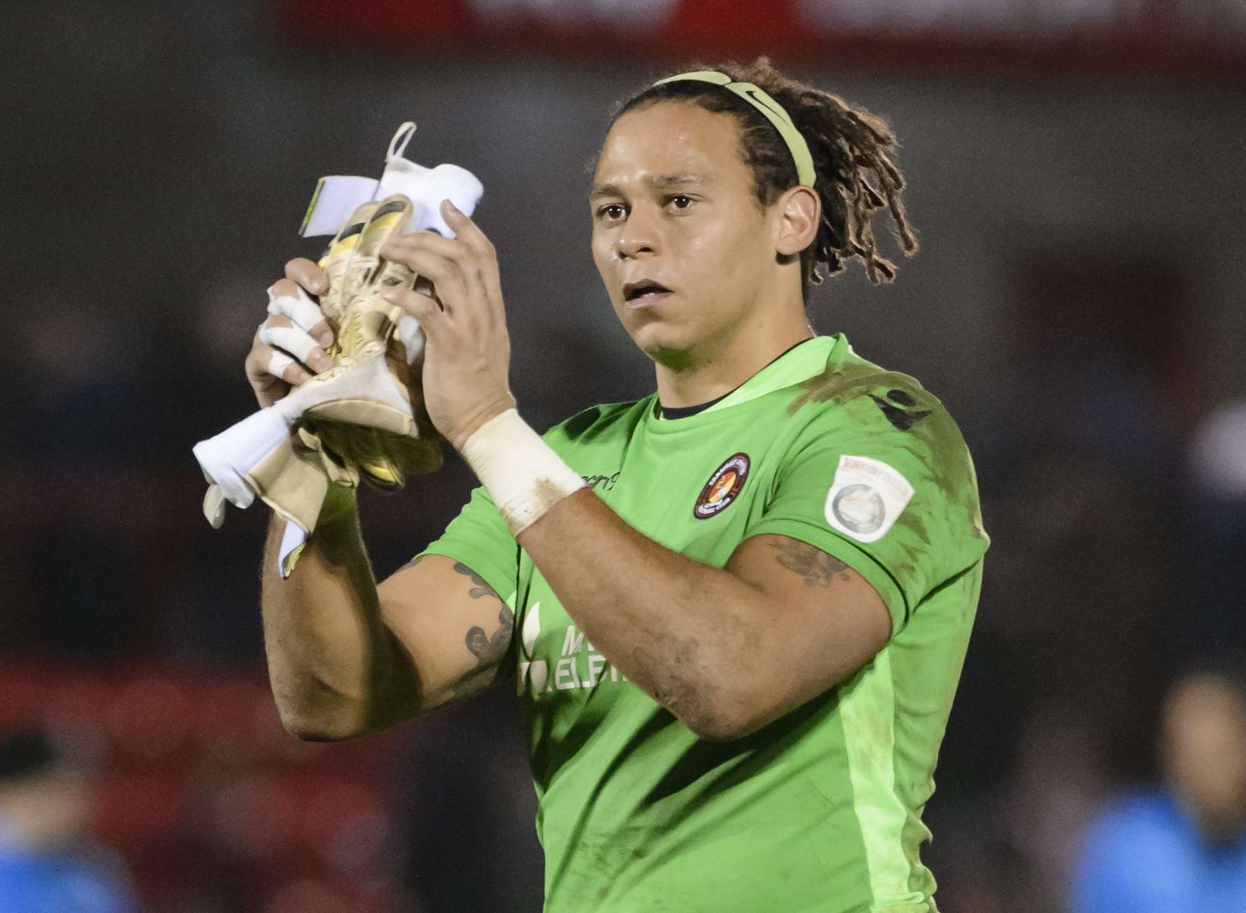 Ebbsfleet goalkeeper Nathan Ashmore Picture: Andy Payton