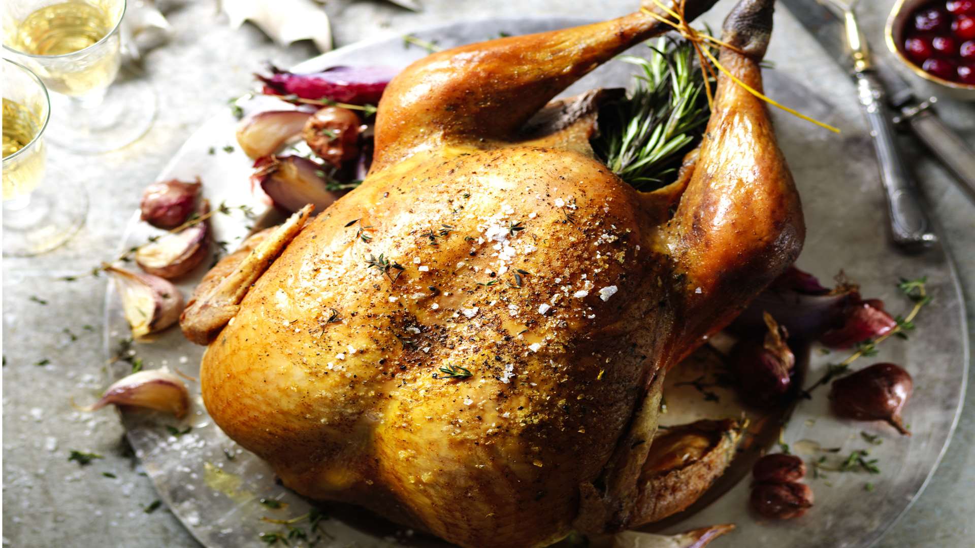 British traditionally dressed free-range bronze turkey, M&S