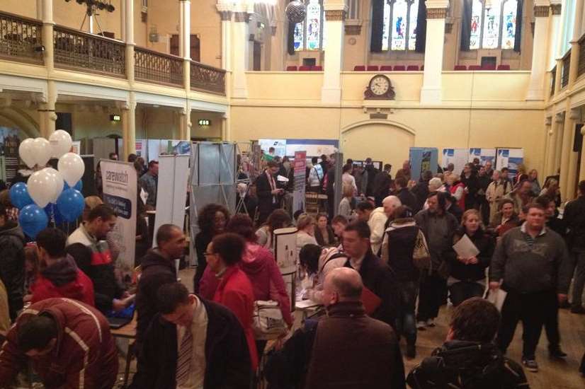Last year's jobs fair was buzzing. Picture submitted by Charlie Elphicke.