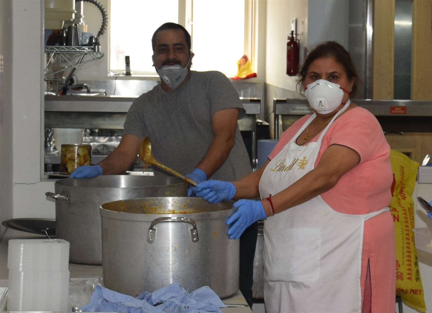 The mandir donated 4000 meals to the Medway Maritime Hospital during the first lockdown. Picture: Ajay Attra