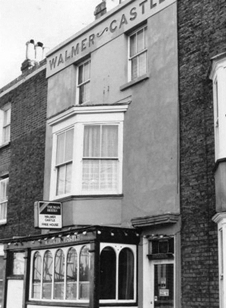 The Walmer Castle Tavern, pictured in 1990. Picture: Michael Mirams / dover-kent.com