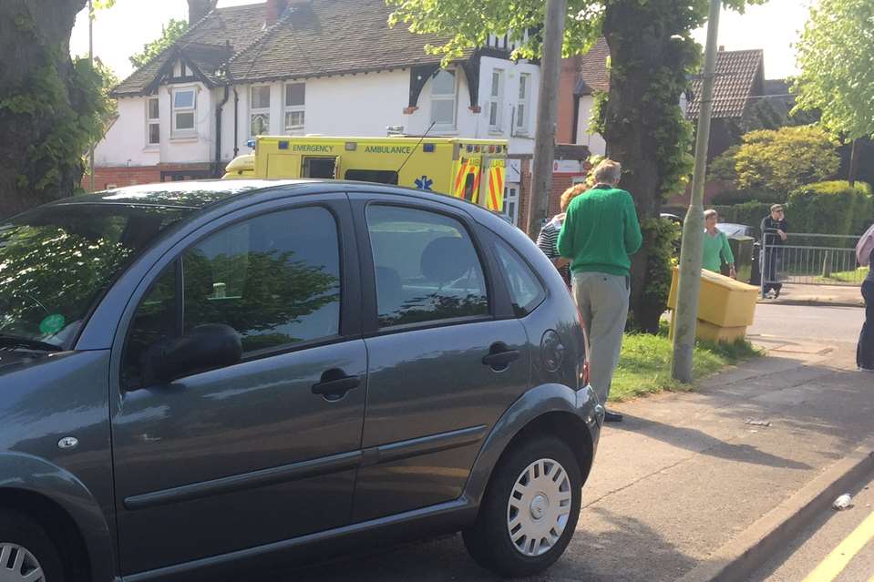 Three cars were involved in the smash