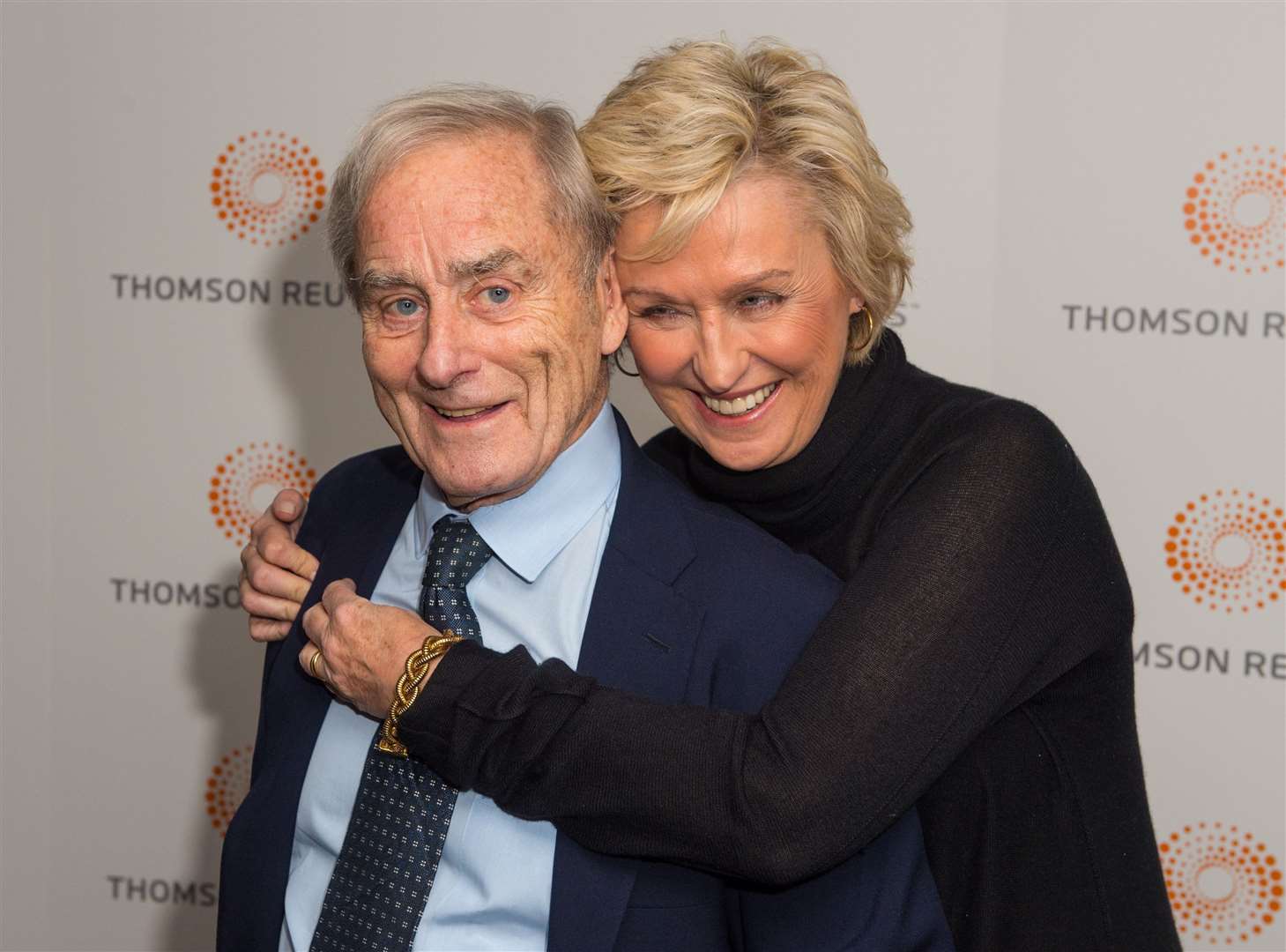 Sir Harold Evans and his wife Tina Brown (PA)